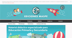 Desktop Screenshot of edicionesmaspe.com